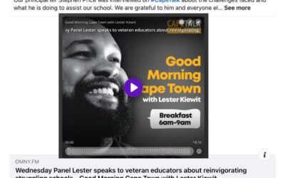 Principal on CapeTalk: challenges and solutions
