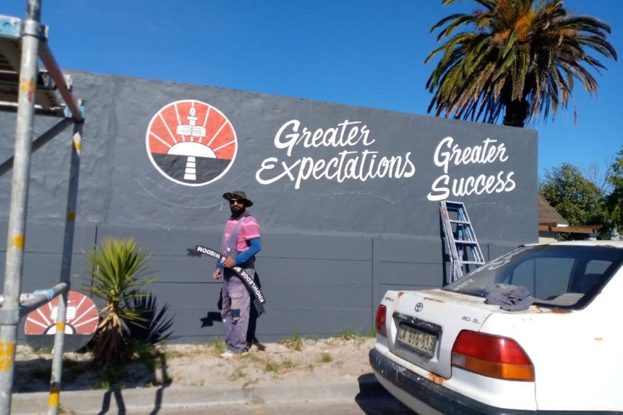 Entrance makeover and signage